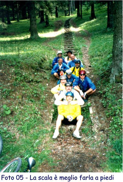 proveniente dalla strada e convertito alla mtb, e Pino al rientro corredato di cardio-frequenzimetro (vedi foto n 02).