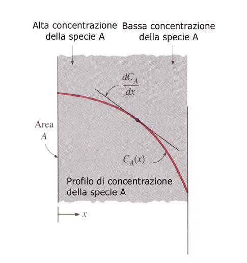 Legge d Fck Dffusone del vapore - 1 dc m = dff M D B kg / s Nel 1855 Fck propose una legge per valutare l flusso dffusvo d una spece gassosa all nterno d una mscela.