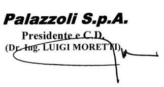 DICHIARAZIONE UE DI CONFORMITA' EU DECLARATION OF CONFORMITY The undersigned, Dr.Ing. Luigi Moretti, representing the following manufacturer Il sottoscritto, Dr. Ing.