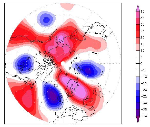 Considerazioni generali Sullo scenario meteorologico europeo l anno (Figura 1) è stato caratterizzato da una anomalia barica negativa (rispetto alla media del trentennio 1981-2010) sull'europa