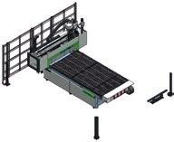 Dati tecnici Macchina stand alone, accesso su 3 lati. H-max X Y L W Ingombri Dati tecnici ed illustrazioni non sono impegnativi. Alcune foto possono riprodurre macchine complete di opzionali.