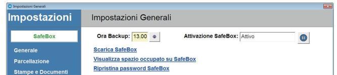 Stima spazio occupato nel Cloud Per avere una stima dello spazio che la cartella Cliens occupa nel cloud al termine del primo backup è sufficiente cliccare il bottone Calcola.