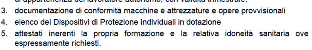 autonomi il committente dovrà