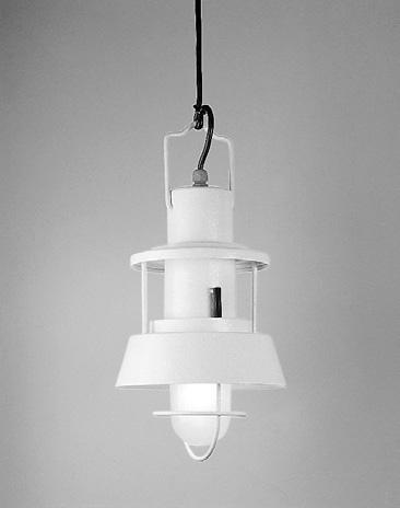 LAMPADE DA ESTERNO SISTEMA POLO design Elio Martinelli, 1986 apparecchio da soffitto o parete a luce diffusa, struttura in resina, diffusore in vetro