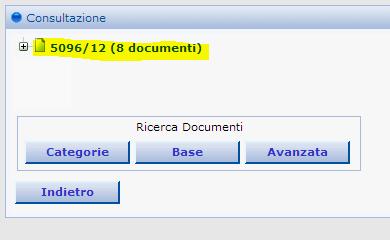 7 Cliccare nuovamente sul numero del fascicolo desiderato.