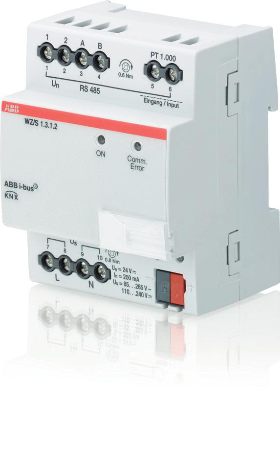 Dati tecnici 2CDC504091D0901 ABB i-bus KNX Descrizione del prodotto La stazione meteorologica WZ/S 1.3.1.2 è utilizzata preferibilmente nelle aree private per raccogliere i dati meteorologici.