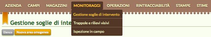 E' possibile inoltre rimuovere le trappole installate e registrare anche le operazioni periodiche di sostituzione delle capsule di feromone.