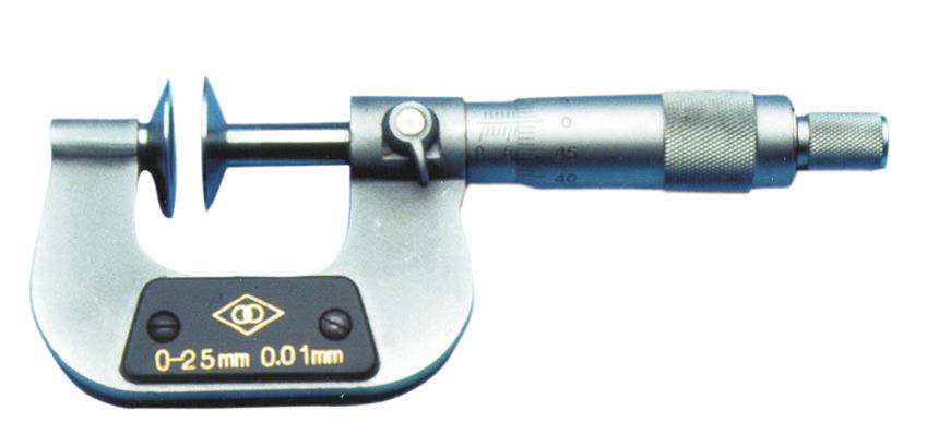 micrometri per esterni, filettature e ingranaggi Micrometri per esterni corsa 100 mm con barrette intercambiabili Precisione conforme DIN 863/1.