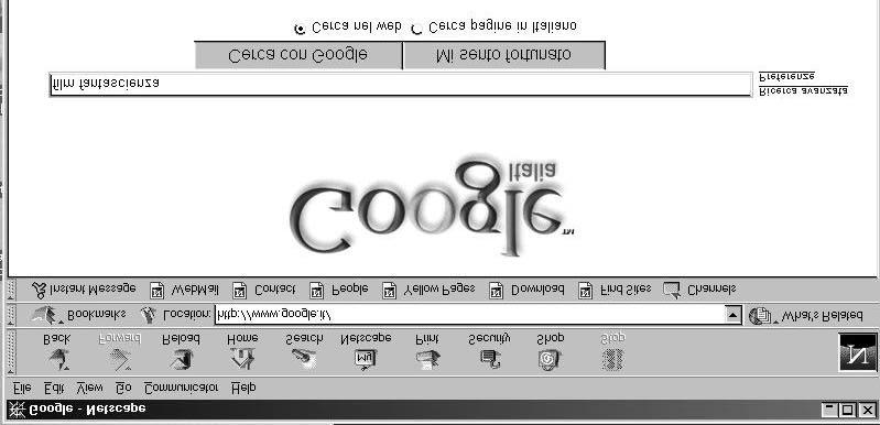 Ricerca di siti Query Restituiscimi le pagine che contengono riferimenti a film di