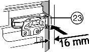 13 (23) sulla cerniera superiore e il distanziatore Fig. 9 (24) sulla cerniera Fig. 13 inferiore. u Inserire la copertura Fig. 14 (53) e la copertura Fig.