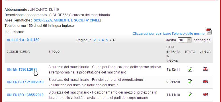 I criteri di ricerca sono: parola chiave, descrizione dell abbonamento, area tematica.