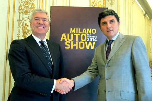 Nasce Milano Auto Show, il nuovo salone dell'automobile a Fiera Milano nel 2014 Date : 19 novembre 2013 Promotor Srl, rappresentata da Alfredo Cazzola, ed Enrico Pazzali, Amministratore Delegato di