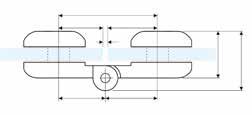 Adjustable eccentric bush CERNIERA LIBERA FREE HINGE SH-9 CERNIERA LIBERA FREE HINGE SHF-22