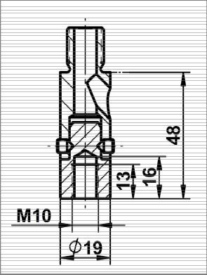 IMPUGNATURE CILINDRICHE IC1 & IC2 Codoli di montaggio: M8-F con