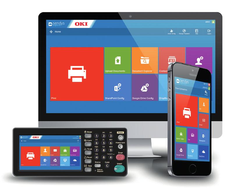 Soluzioni per migliorare il flusso di gestione documentale e di stampa Integrate nel dispositivo Stampa mobile OKI consente alla forza lavoro mobile di oggi di eseguire la stampa in modalità wireless