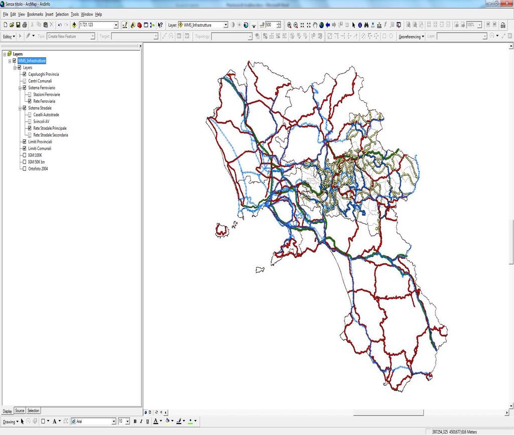 Servizio WMS tramite ESRI ArcCatalog 7/9 Otterremo