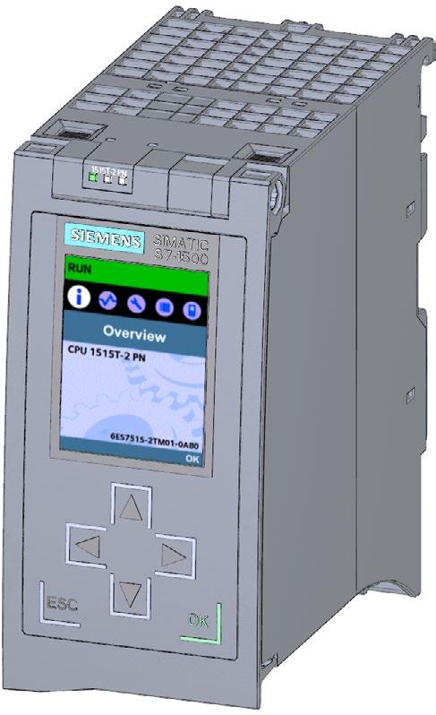 Panoramica del prodotto 2.3 Caratteristiche hardware 2.3 Caratteristiche hardware Numero di articolo 6ES7515-2TM01-0AB0 Vista del modulo La figura seguente ilustra la CPU 1515T-2 PN.