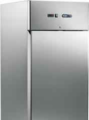 Free Armadi Refrigerati 700 e 1400 in acciaio inox AISI 304 700 and 1400 stainless steel Refrigerated Cabinets (AISI 304) lo con porta cieca o a vetro, 70 mm di spessore Disponibile TN (porta