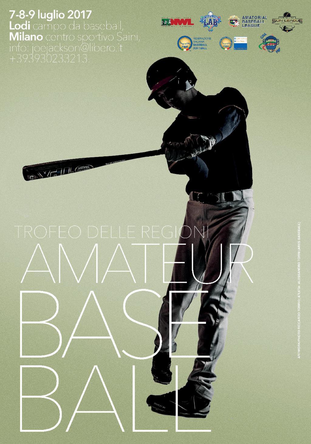 Manifestazione amatori FIBS svolte nel 2017 Baseball Torneo delle Regioni Baseball Amateur Patrocino FIBS e CNA. 4 Squadre (Liguria, Lombardia, Veneto, Friuli V.G.