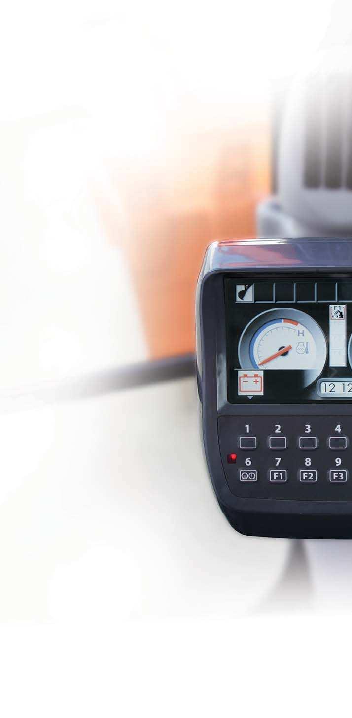 Tecnologia informatica integrata La serie ZAXIS-3 è provvista di monitor LCD a colori widescreen con contrasto regolabile per i turni
