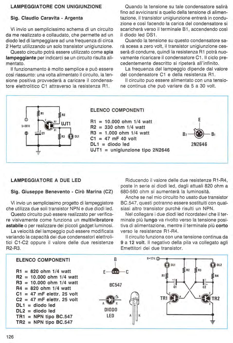 LAMPEGGIATORE CON UNIGIUNZIONE Sig.