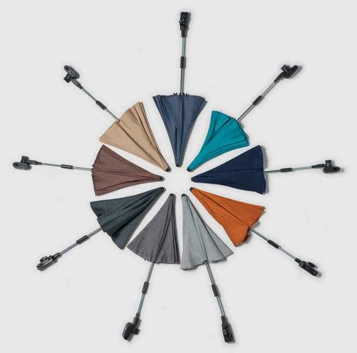 OMBRELLINI PARASOLE OMBRELLINI PARASOLE Ombrellini parasole con attacchi universali coordianti nei colori Momon.