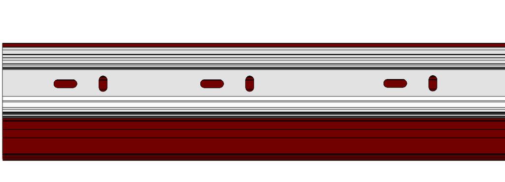 Profilo utoportnte - fissggio prete Eseguire un serie di fori sul profilo utoportnte nell posizione indict in fig.54 d un distnz di circ 200mm. tr loro.