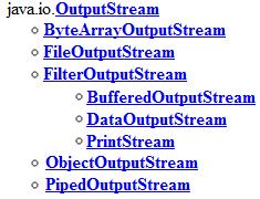 OutputStream Gli InputStream sono utilizzati per leggere da una