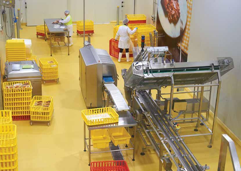 Ideale per le aree di lavorazione asciutte, come ad esempio le zone di imballaggio degli alimenti.