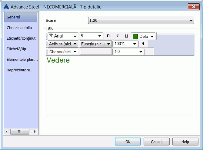 Crearea detaliilor şi obiectelor CAD Crearea detaliilor în Advance este optimizată pentru procesarea Obiectelor Advance. Obiectele CAD (de exemplu liniile) pot fi de asemenea procesate.