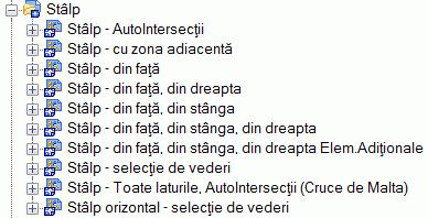 Tăietura este activată pe direcţia X. Stilurile de detaliere pentru grinzi diferă, de exemplu, prin orientarea vederii.