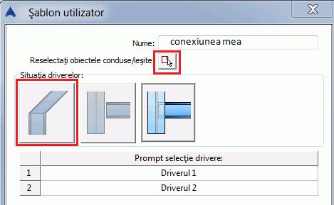 Figura 146: Selectarea metodei de definiţie Selectaţi elementele ce vor fi conectate de noua îmbinare : Selectaţi stâlpul şi apăsaţi Enter.