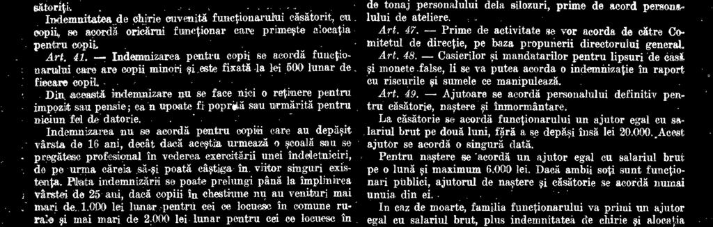 000 'lei lunar, pentru eei c loenese in comune ruraie ei mai mari de 2 000 lei lunar pentru cei ee locuese in commie urbane. Dad ambii 60,ti sunt funetionari publiei, indemnizarea pen-.