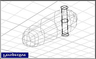 4 Al prompt Extrusion distance (Direction Cap=yes), digitare 2 e