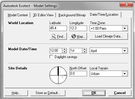 solare WEATHER DATA FILE contengono i