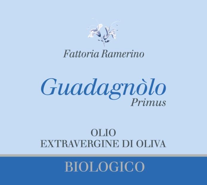GUADAGNOLO PRIMUS FATTORIA RAMERINO Informazioni aziendali Piante di olivo: 5500 Produzione annuale: 100 hl Attività: