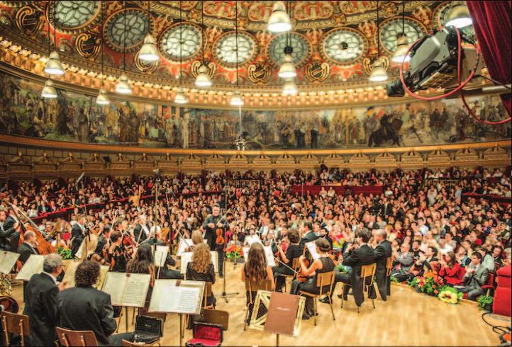 europeană găzduind, în cele trei săli de spectacole, 22 de concerte ale marilor orchestre simfonice, la Sala Mare a Palatului, 22 de concerte şi recitaluri camerale la Atheneul Român, 9 concerte de