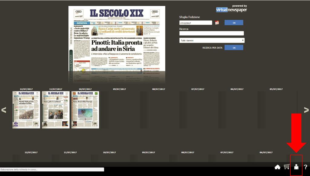 1. ACCEDI ALL EDICOLA DIGITALE IL SECOLO XIX