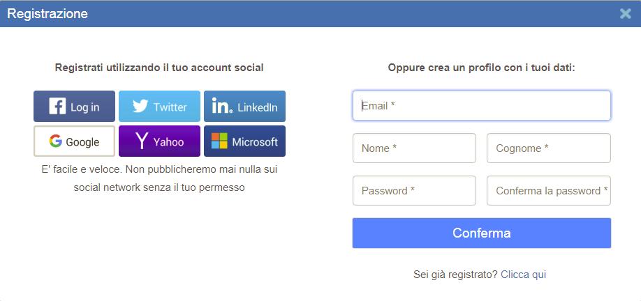 5. CLICCA SU ACCEDI o REGISTRATI Nella pagina che si apre: 1) clicca su ACCEDI se hai già un account de Il Secolo XIX NOTA: si intende l account con cui ti sei già registrato sul sito, creato