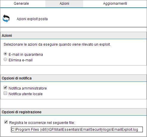 Schermata 61: Azioni exploit posta 3.