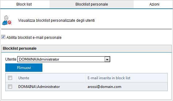 Schermata 72: blocklist personale 2.