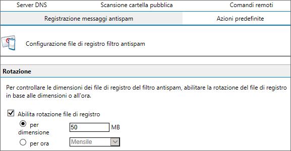 Schermata 94: Rotazione file di registro 2.