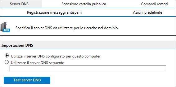 Schermata 96: Impostazioni server DNS 1.
