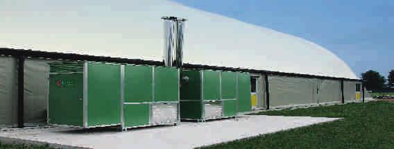 SERIA GP Generatoare de aer cald de pardoseala, cu arzatoare cu functionare pe gaz sau motorina, cu aer insuflat, pentru baze sportive Generatoarele de aer cald din Seria GP sunt unitati alimentate