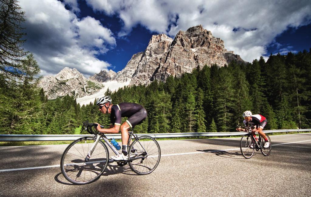 Il Giro della Marmolada () affronta due delle salite più impegnative delle Dolomiti, spesso percorse anche dal Giro d Italia: il Passo Fedaia e il Passo San Pellegrino.