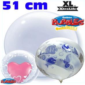 NEUTRI "BUBBLES51CM" Pallone Mylar BUBBLES trasparente 51 cm I palloni BUBBLES sono trasparenti.