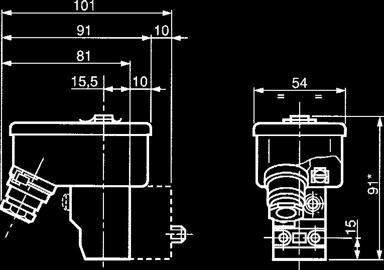 con custodia metallica non può essere montata su alcuni distributori installati su basi assemblabili, mentre in altri casi è necessaria una base intermedia per rialzare l'elettrovalvola stessa.