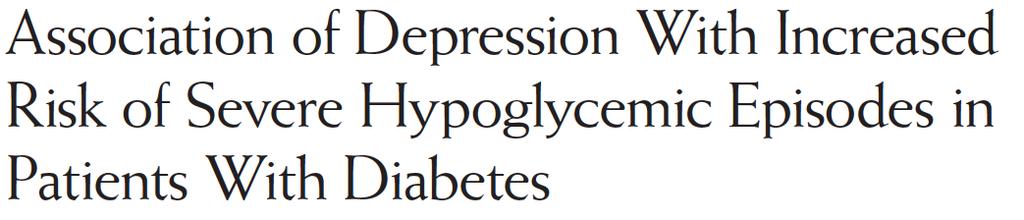 Terapia del diabete nel paziente anziano Evitare le