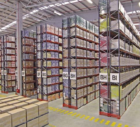 Unità di carico pallettizzate Scaffalature portapallet Soluzione perfetta per i magazzini con