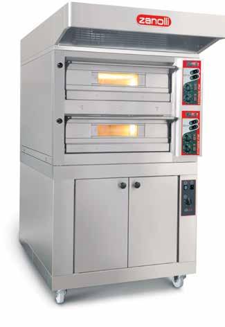 AxBxH cm ext. int. DIM. AxBxH cm n pizze pizzas/pizzas n teglie pans/bandejas 40x60 TEMP.